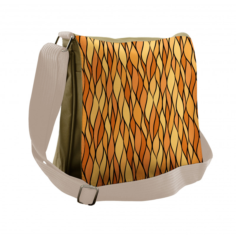 Abstract Mosaic Waves Messenger Bag