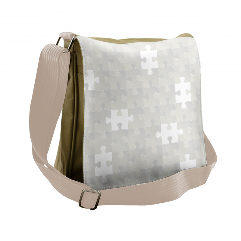 Puzzle Game Hobby Theme Messenger Bag