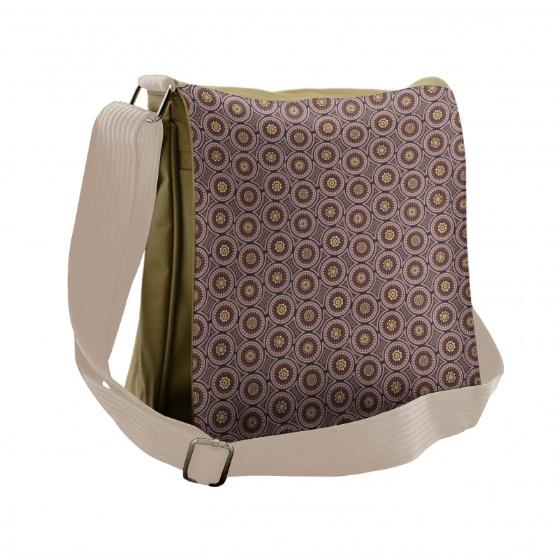 Mosaic Like Intricate Dots Messenger Bag