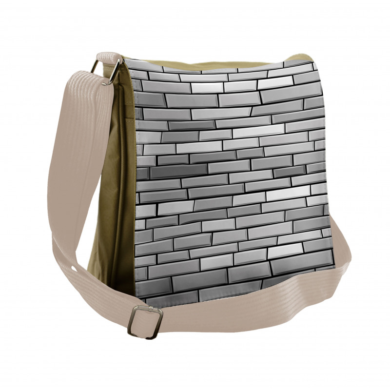 Brick Wall English Style Messenger Bag