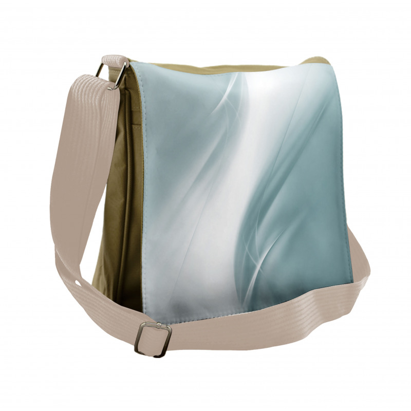 Monochromatic Abstract Messenger Bag