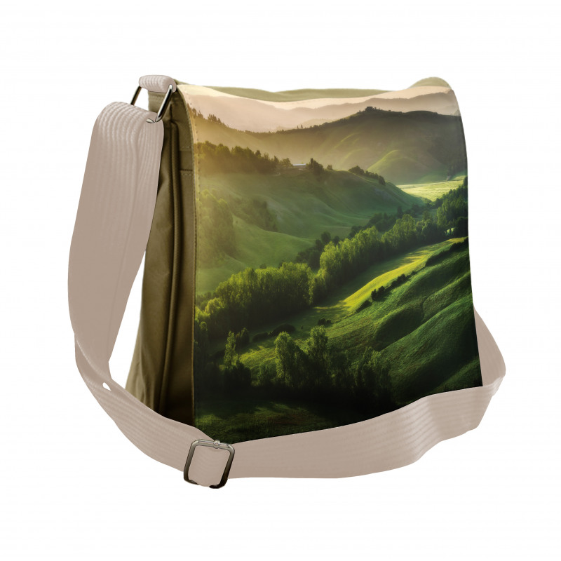 Sunrise on Mountains Messenger Bag