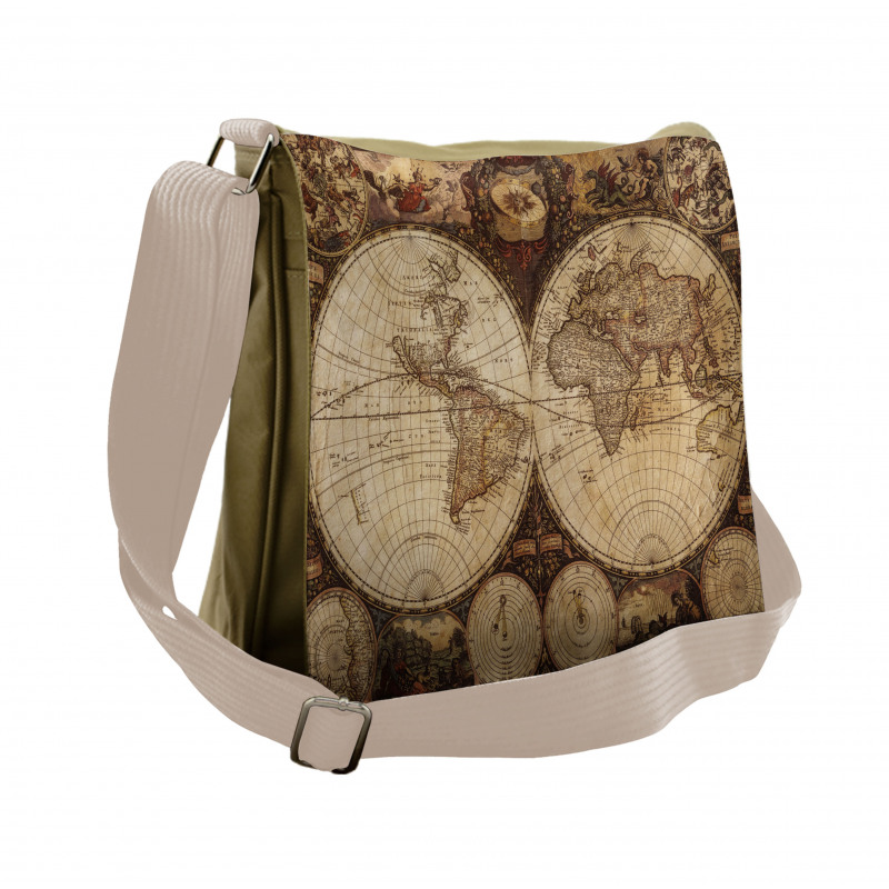 Historic Old Atlas Messenger Bag