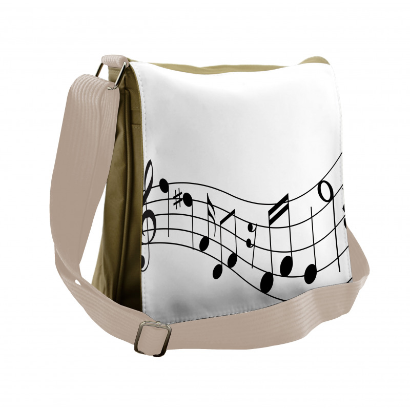 Graphic Design of Sounds Messenger Bag