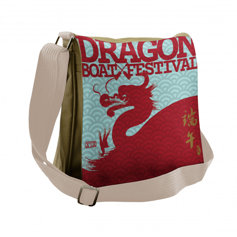 Eastern Dragon on Squama Messenger Bag