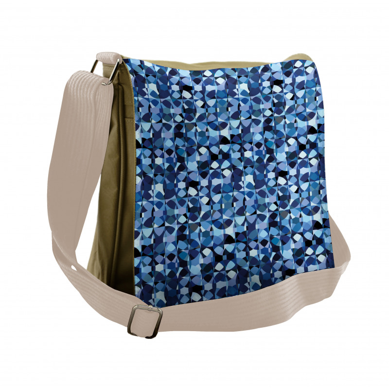 Intertwined Round Elements Messenger Bag