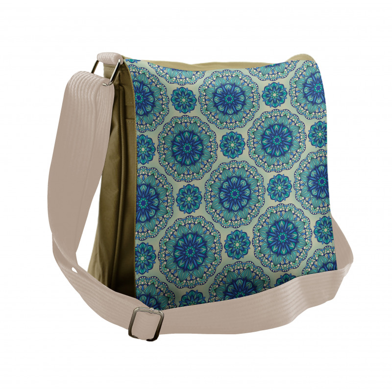 Floral Ornamental Details Messenger Bag