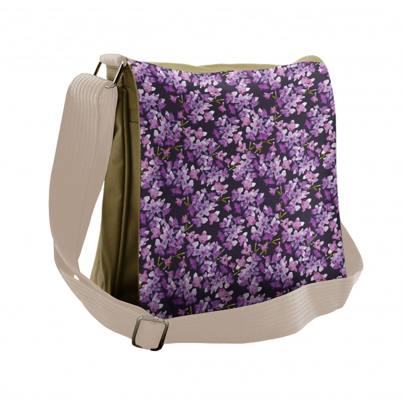 Paintbrush Summer Flora Messenger Bag