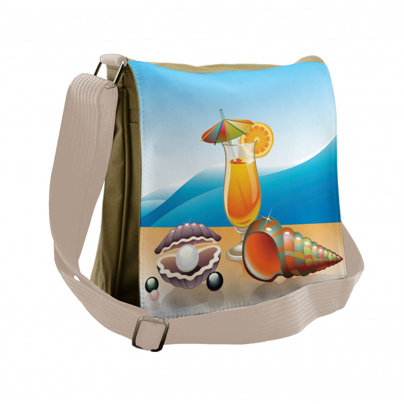 Seascape Summer Beach Messenger Bag