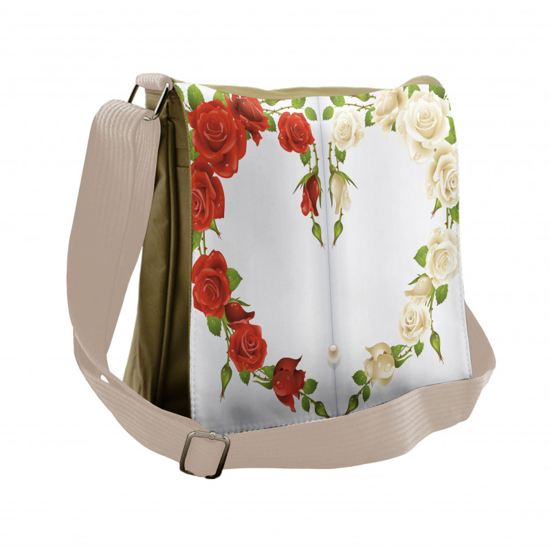 Heart Bouquet Romantic Messenger Bag