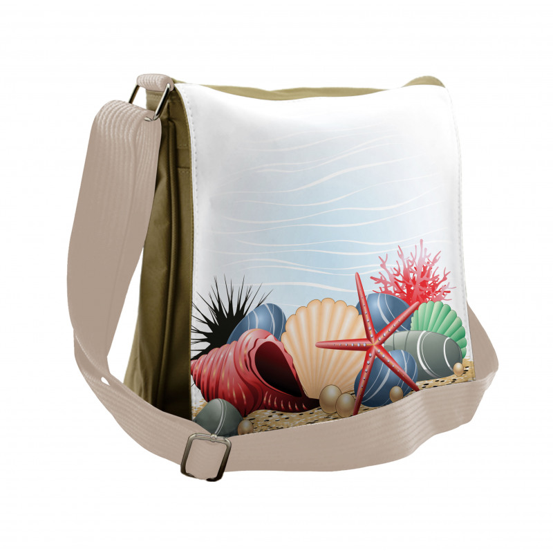 Summertime Seaside Pearl Messenger Bag