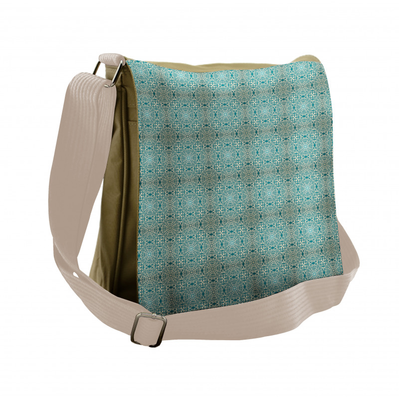 Oriental Curving Strokes Messenger Bag