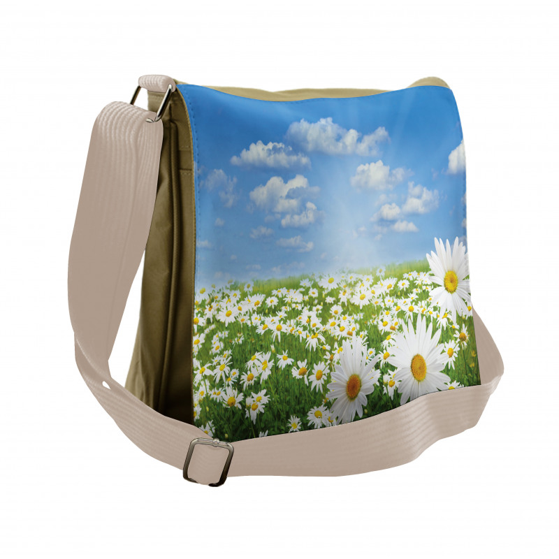 Daisy Spring Meadow Messenger Bag