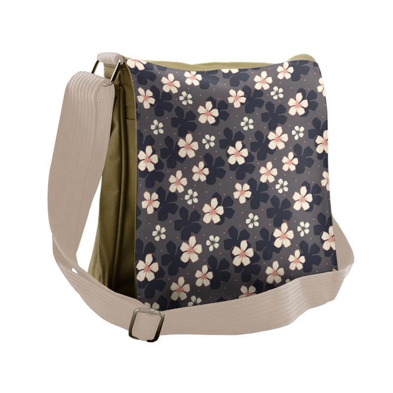 Continuous Cherry Blossom Messenger Bag