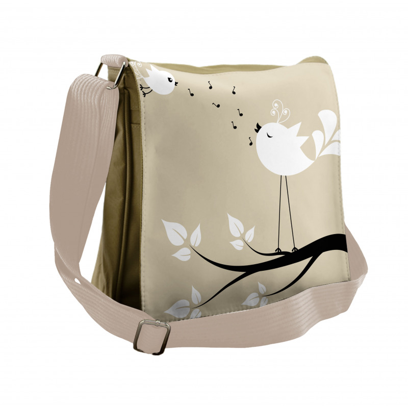 2 Birds on a Branch Messenger Bag