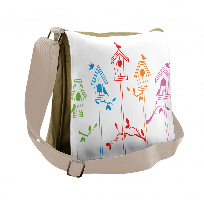 Flying Bird Nest Roof Messenger Bag