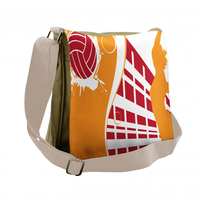 Summer Tones Lady Player Messenger Bag