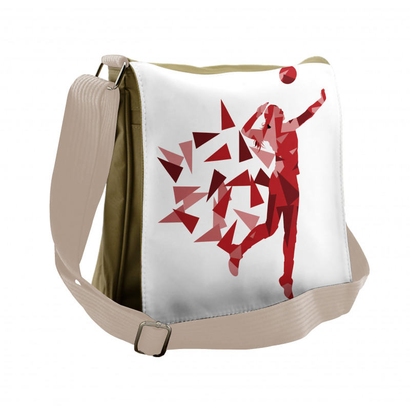 Woman Triangular Motifs Messenger Bag