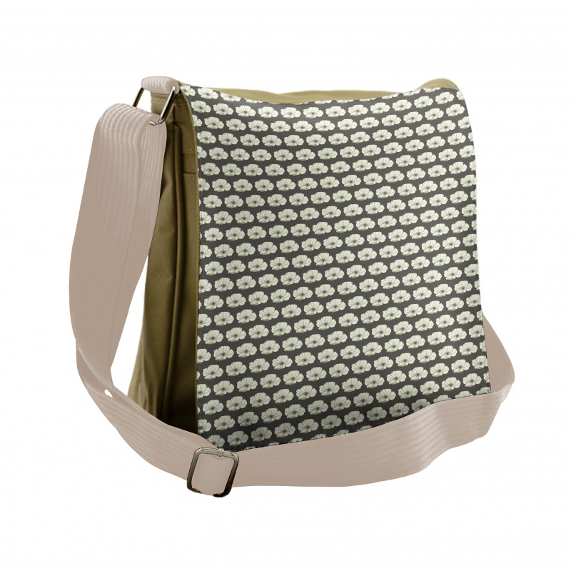 Graphic Spring Blossoms Art Messenger Bag