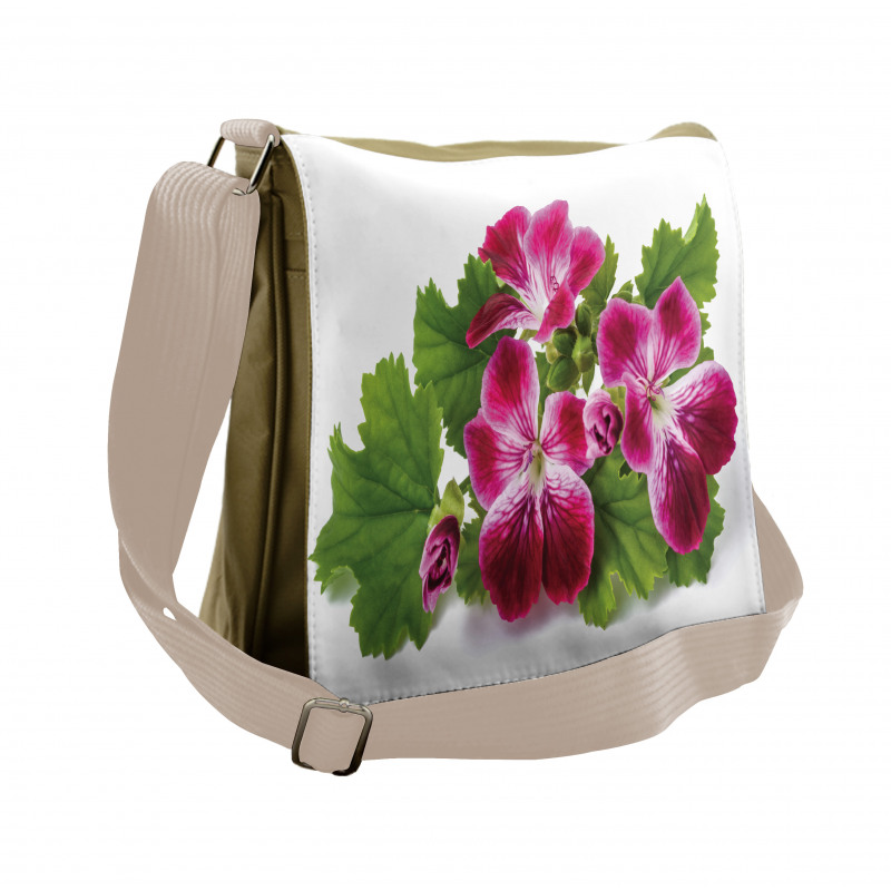 Real Photo of Flowers Messenger Bag