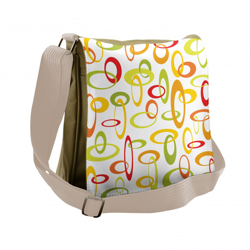 Citrus Tone Ovals Messenger Bag