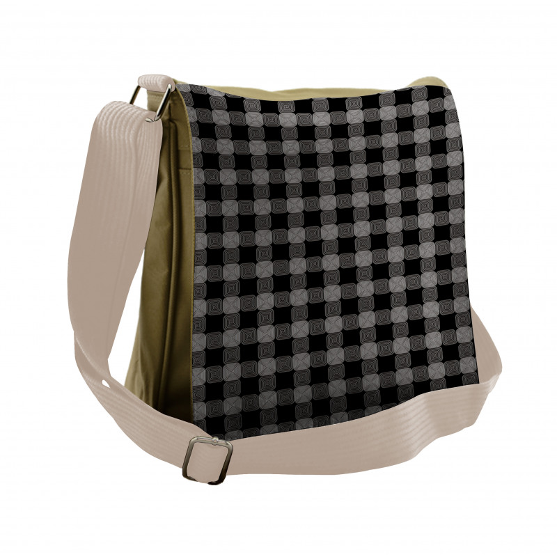 Square Circles Messenger Bag