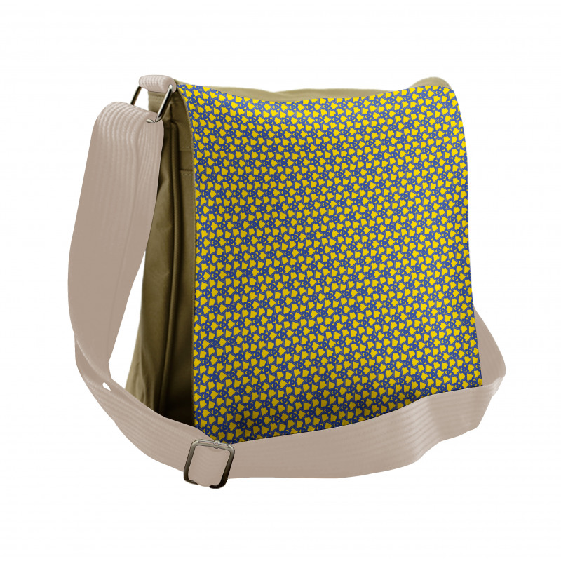 Bicolored Art Messenger Bag