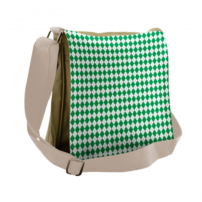 Argyle Like Items Messenger Bag