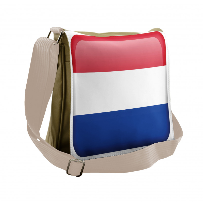 Holland Flag as Square Shape Messenger Bag