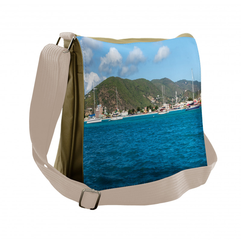 Coast of Sint Marteen Island Messenger Bag