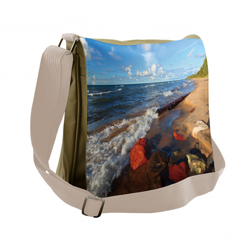 Beachy Summer Scenery Messenger Bag