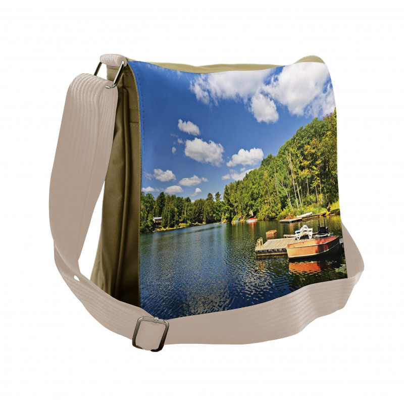 Docks in Ontario Nature Messenger Bag