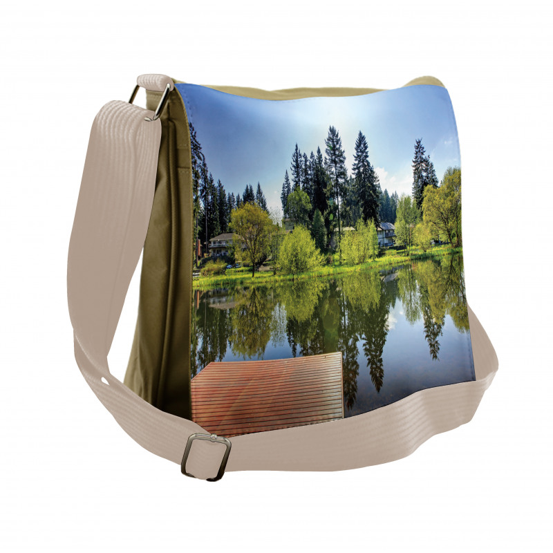 Scenic View Countryside Messenger Bag