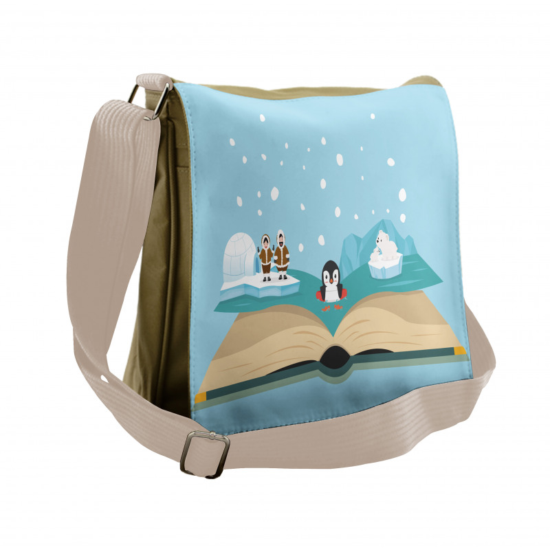 Iglo Eskimo Polar Bear Messenger Bag