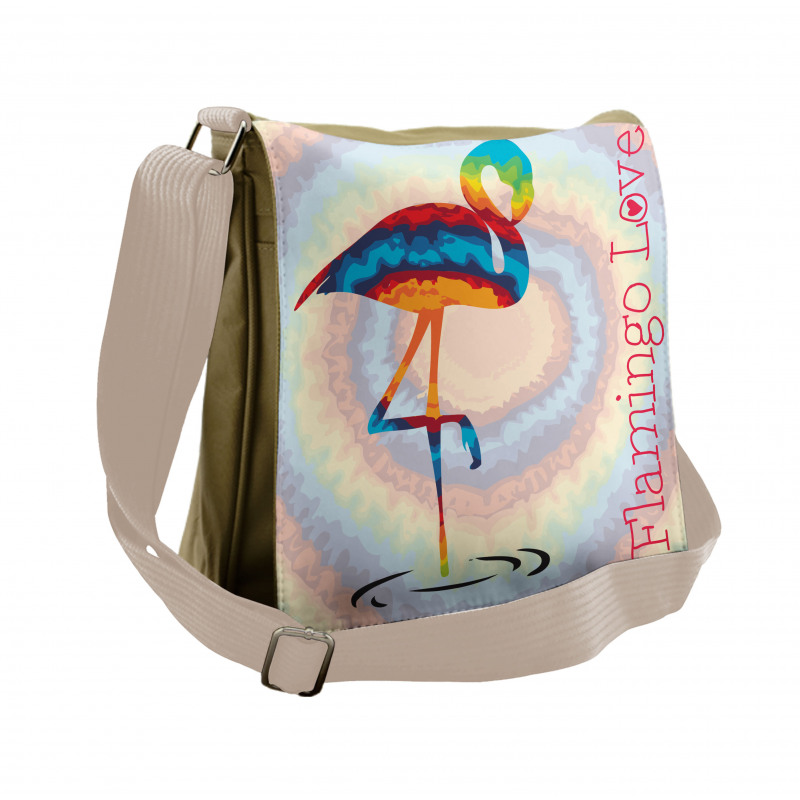 Rainbow Colored Birds Messenger Bag