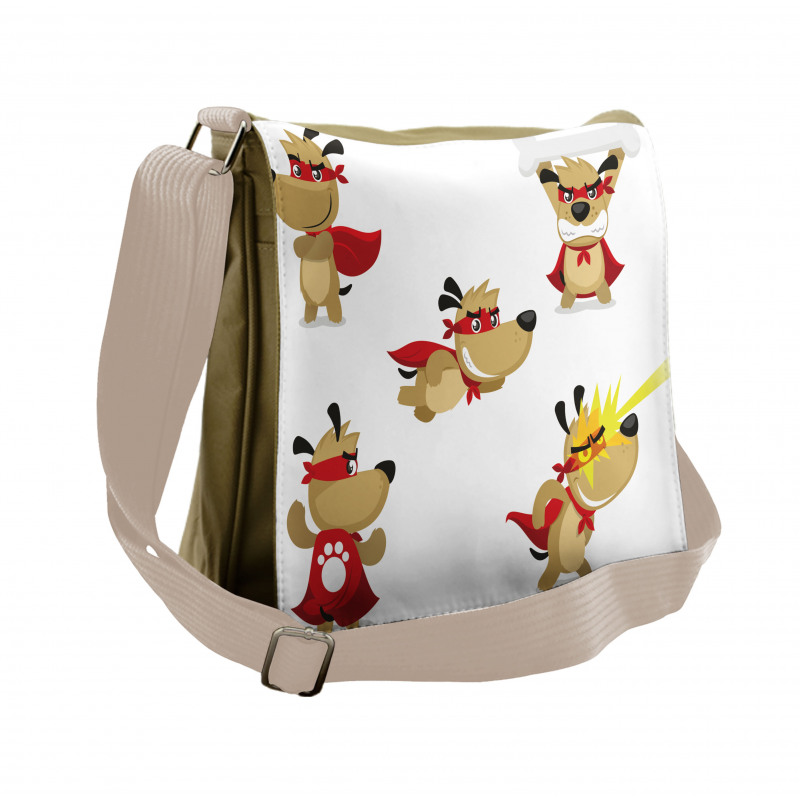 Superhero Puppy with Paw Messenger Bag