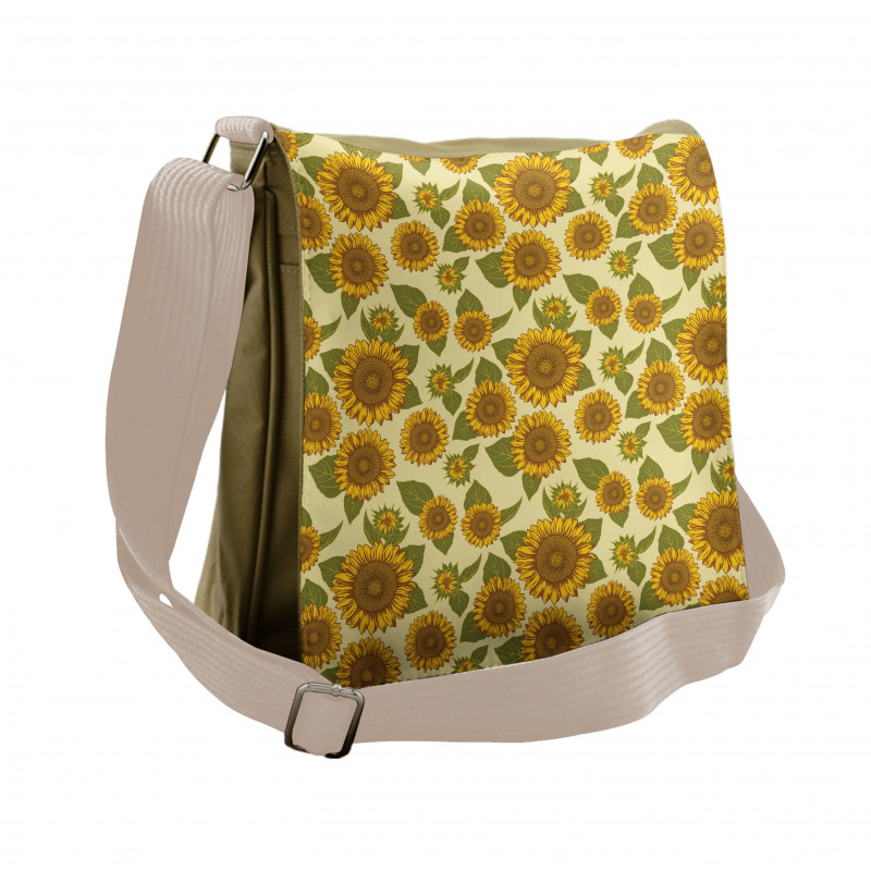 Funky Style Sunflower Messenger Bag