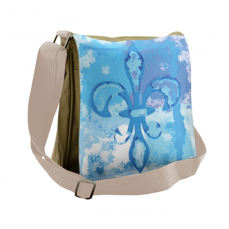 France Fleur de Lis Messenger Bag