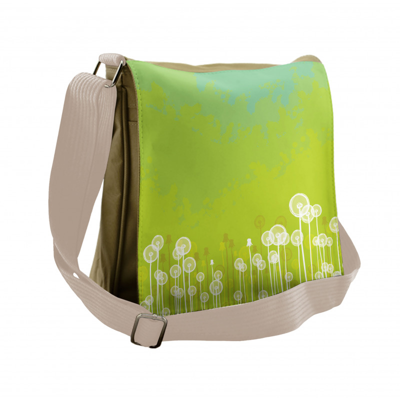 Wild Dandelion Blossoms Messenger Bag