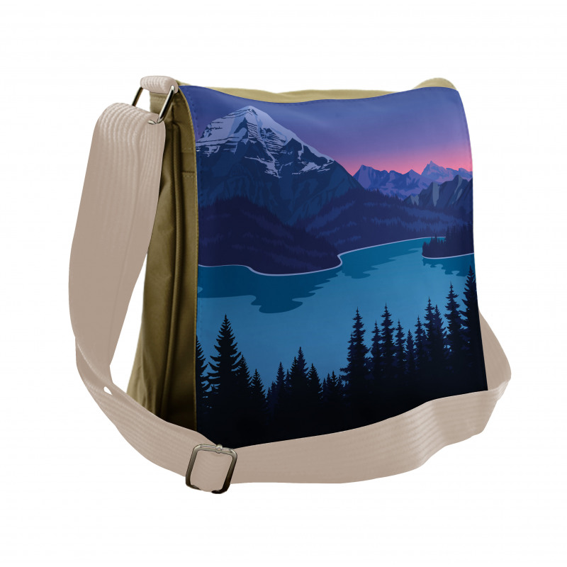 Mountain Hills Forest Messenger Bag