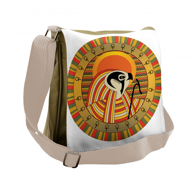 Ancient Sun Figure Messenger Bag