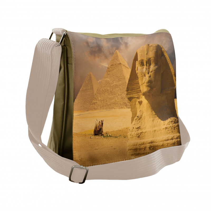 Sphinx Old Face Messenger Bag