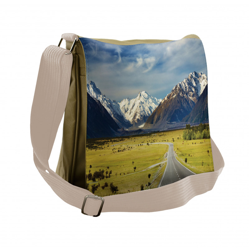 Snowy Mountains Alps Messenger Bag