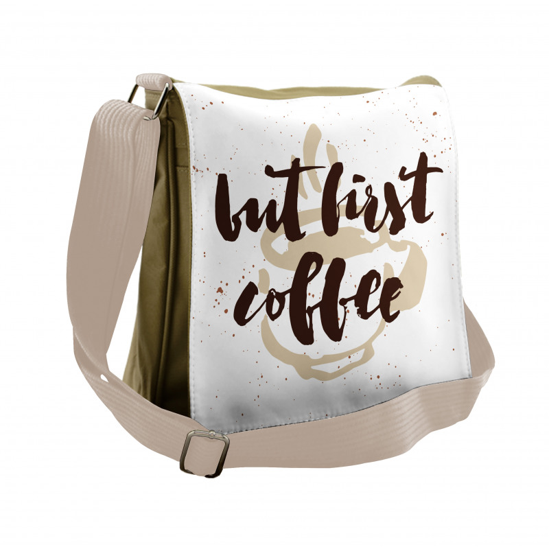 Saying Grunge Mug Messenger Bag