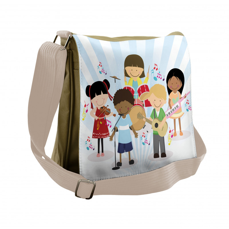 Children Performing Happily Messenger Bag