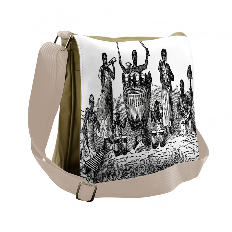 African Musicians Cultural Messenger Bag