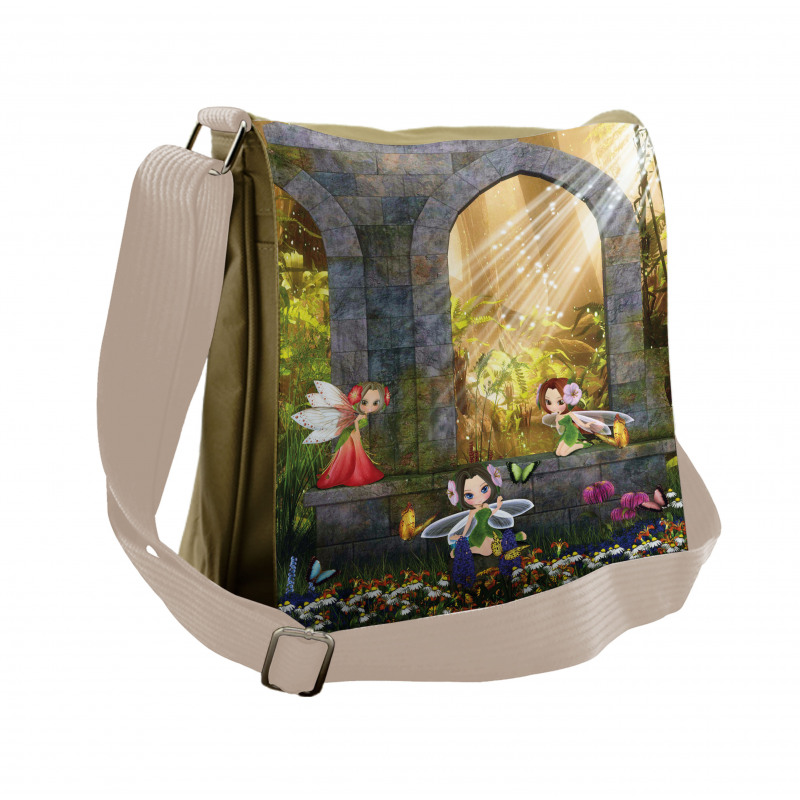 Flowers Blossoms Scene Messenger Bag