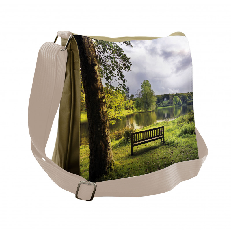 Stourhead Cloudy Scene Messenger Bag