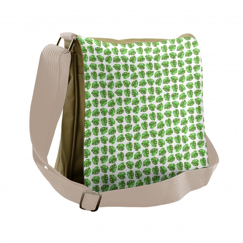 Repeated Monstera Plantation Messenger Bag