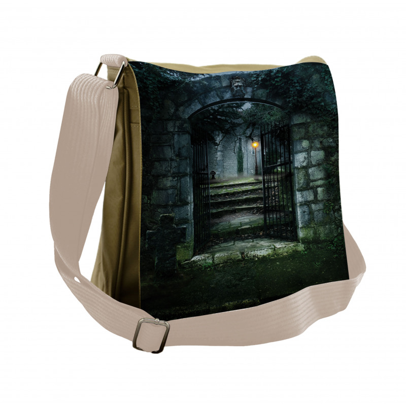 Dark Haunted Castle Messenger Bag